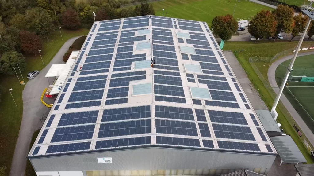 Image PV for industrial roofs
